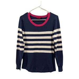 Ava striped Lightweight Crew Neck Sweater Size S